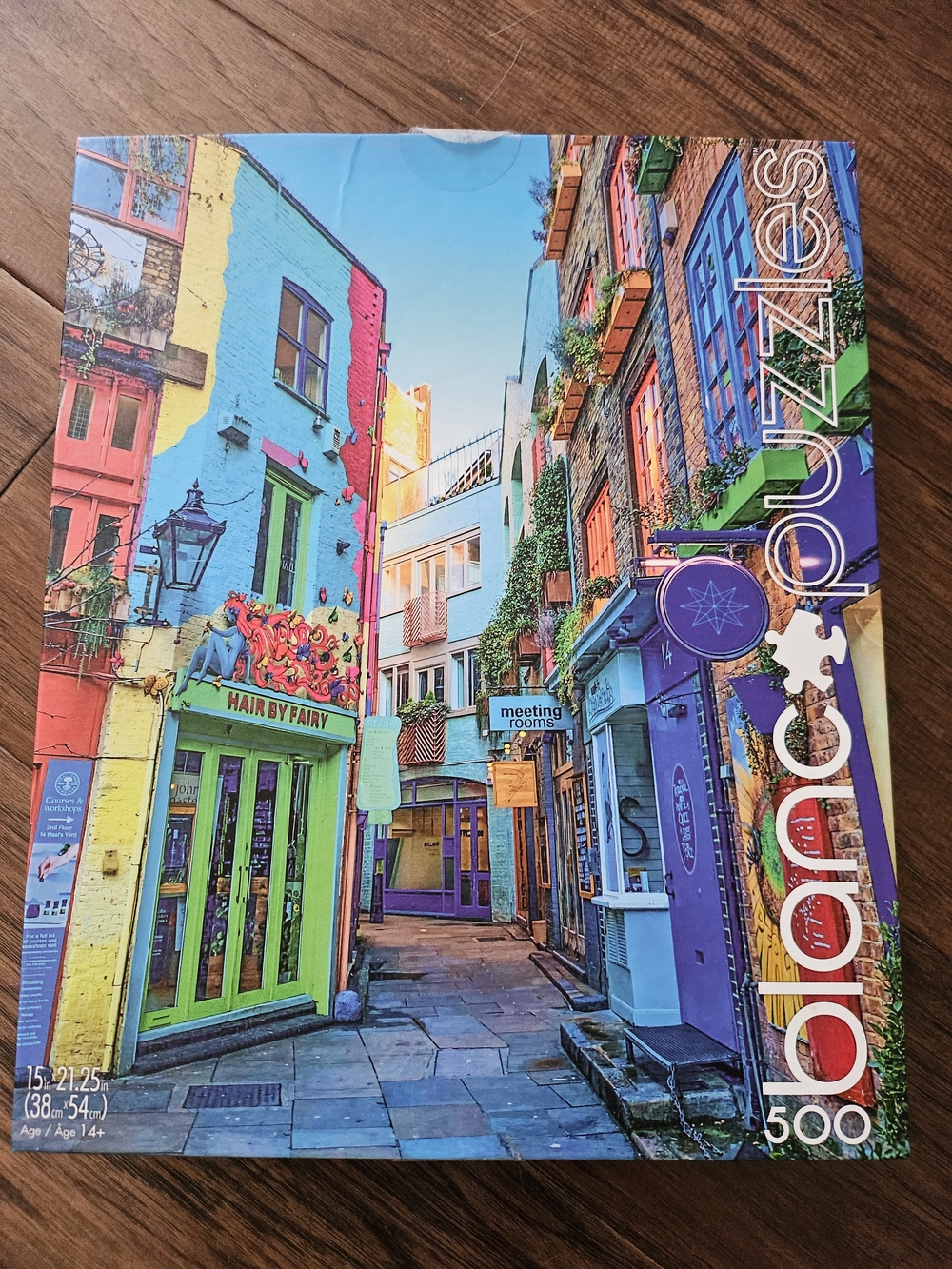 blanc Bright London Streets 500 Piece Jigsaw Puzzle